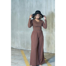 Load image into Gallery viewer, Stripe Wide Leg Pants Set
