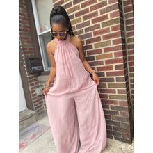 Load image into Gallery viewer, Go with the Flow| Backless Halter Jumpsuit
