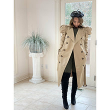 Load image into Gallery viewer, Puff Sleeve Trench Coat
