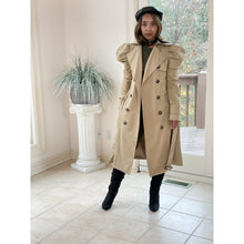 Load image into Gallery viewer, Puff Sleeve Trench Coat
