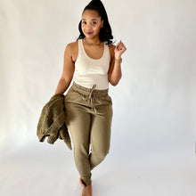 Load image into Gallery viewer, Sweater Weather Lounge Collection- 4pc Legging &amp; Jogger Set-Dusty Olive
