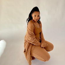 Load image into Gallery viewer, Sweater Weather Lounge Collection- 4pc Legging &amp; Jogger Sets w/ Bodysuit-Deep Camel

